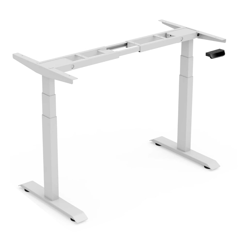 Electric Height Adjustable Dual Motor 3 Stage Standing Desk Table| 120KG Wt Cap| 3 Year Warranty| Cable Management, Headphone & Cup Holder (Only Frame, Only Frame | No Tabletop)