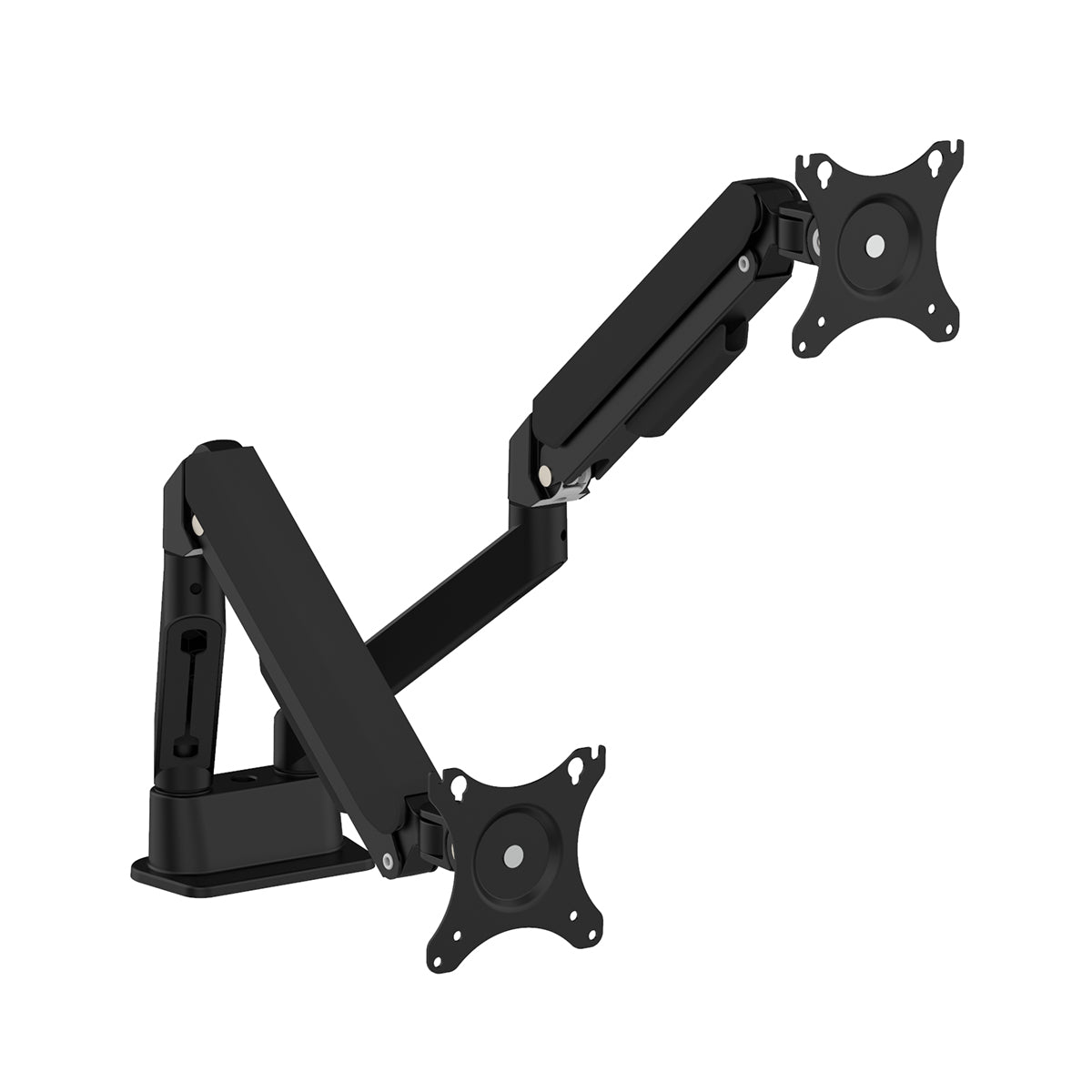 Gas Spring Dual Monitor Arm Full Motion Flexibility for 13 to 32 Inch Monitor Weight Capacity 9kg Per Monitor - TDS200