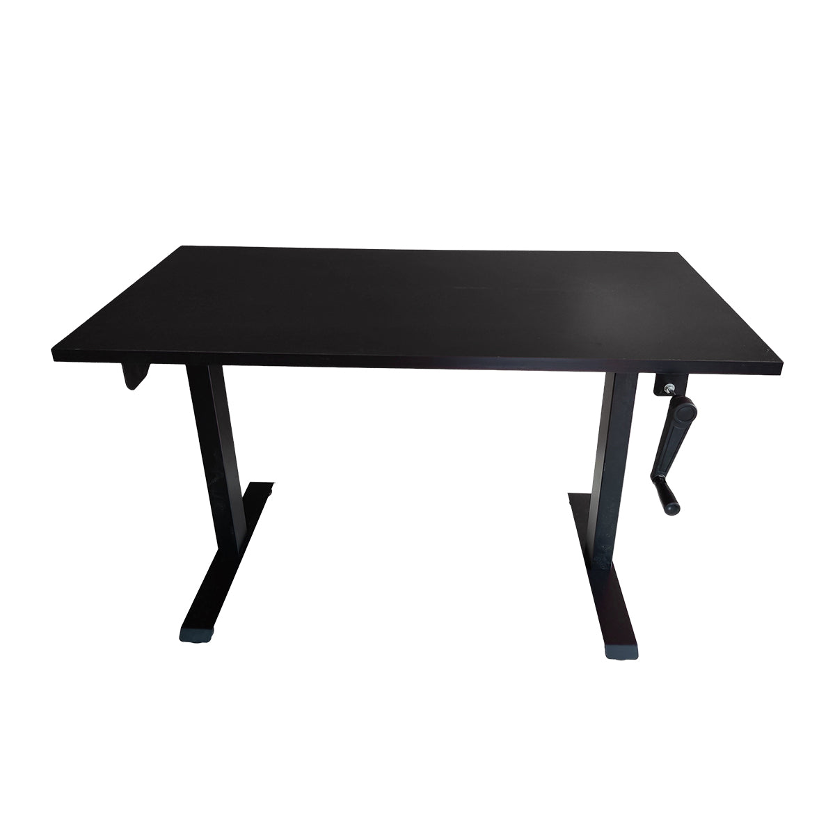 Manual Hand Cranked Standing Desk with 25mm Pre Drilled Tabletop 60kg Weight Capacity - Flow Series