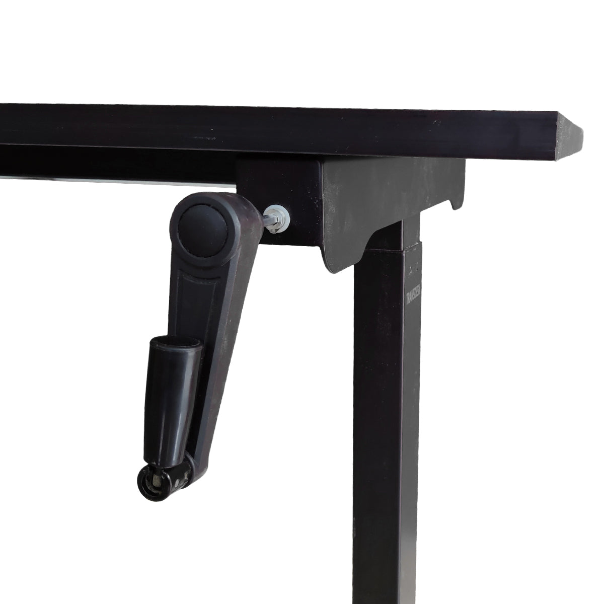 Manual Hand Cranked Standing Desk with 25mm Pre Drilled Tabletop 60kg Weight Capacity - Flow Series