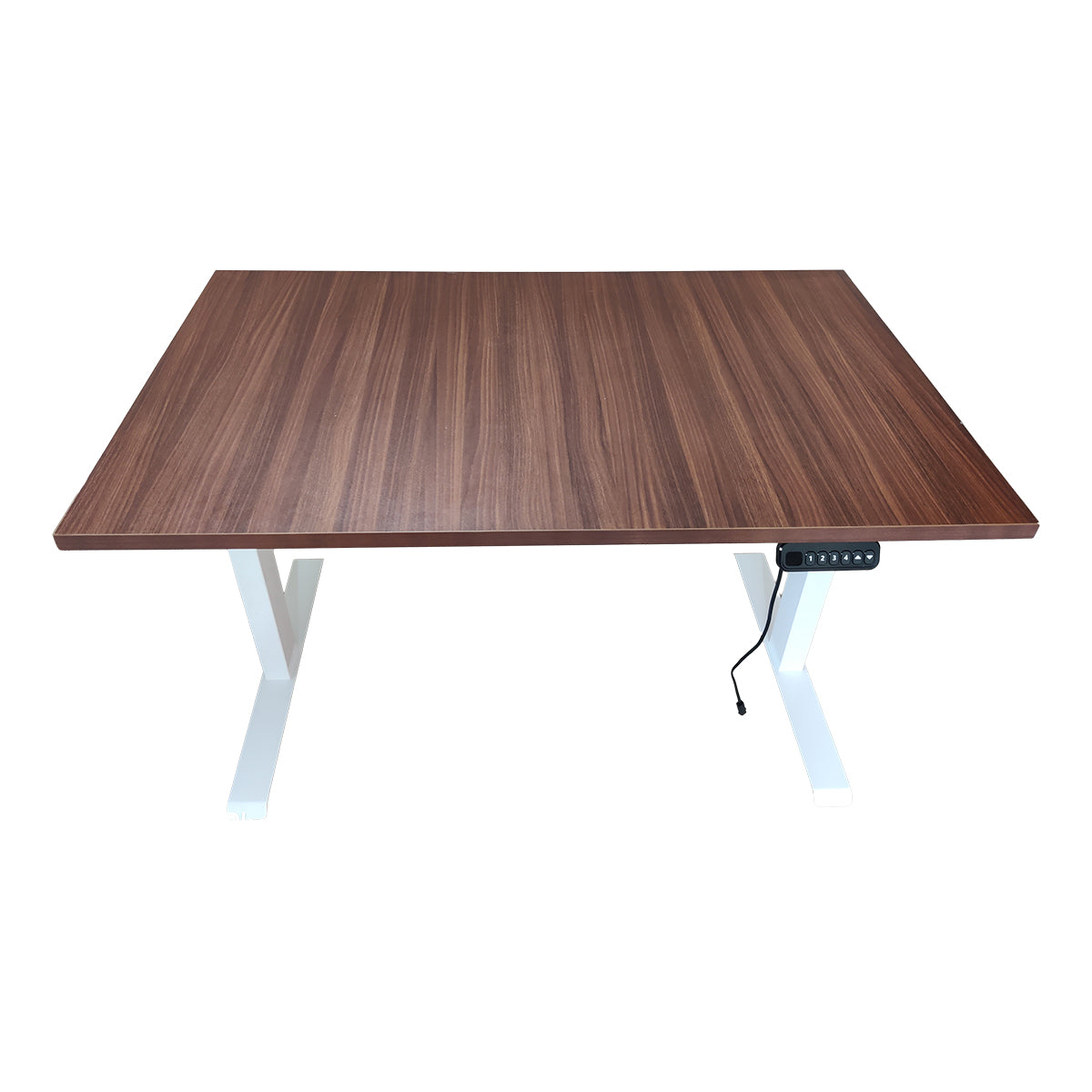 Single Motor Standing Desk with 25mm Pre Drilled Tabletop 80kg  Weight Capacity + Free Headphone & Cup Holder and Adaptor Hanger - Pulse Series