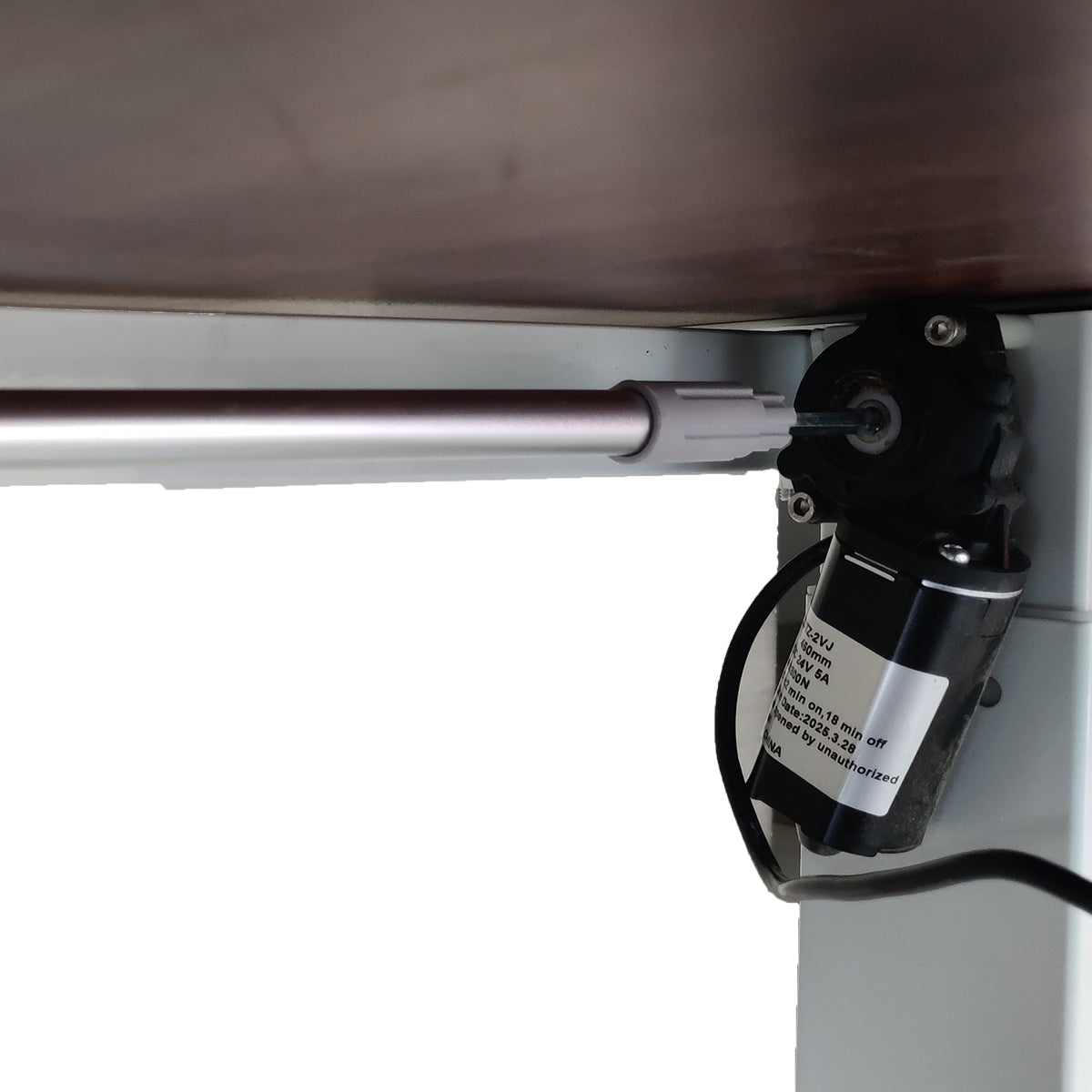Single Motor Standing Desk with 25mm Pre Drilled Tabletop 80kg  Weight Capacity + Free Headphone & Cup Holder and Adaptor Hanger - Pulse Series